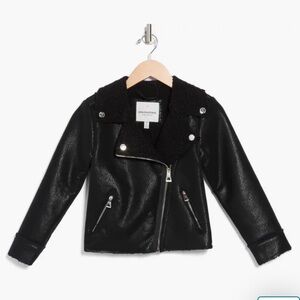 Urban Republic Girls Faux Leather Jacket, like new/excellent condition 10/12